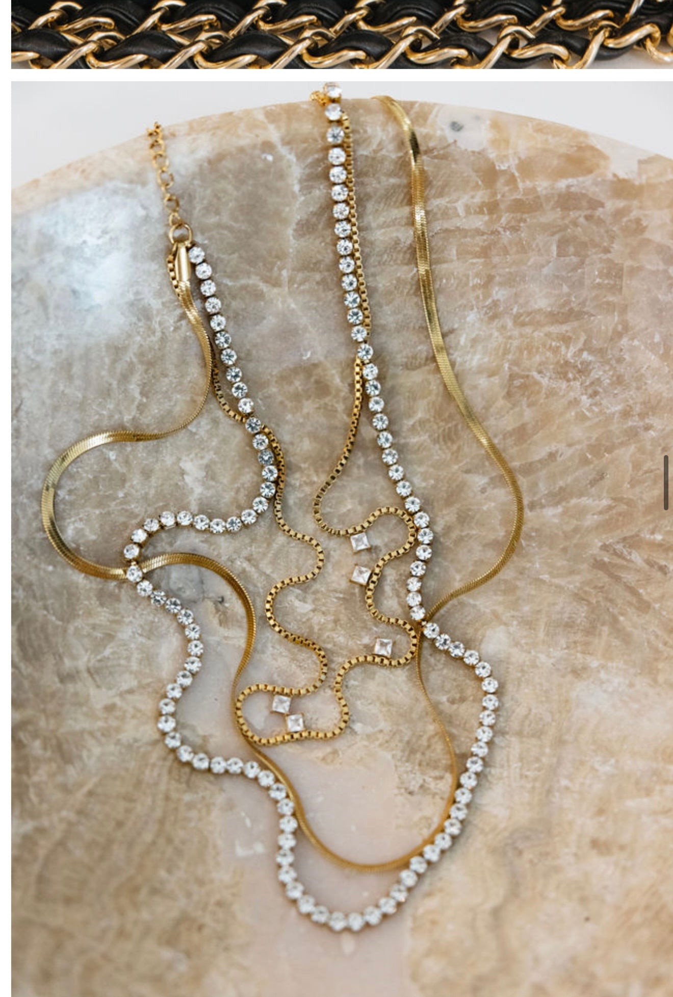 Leah 18K Gold Plated Necklace main image 1