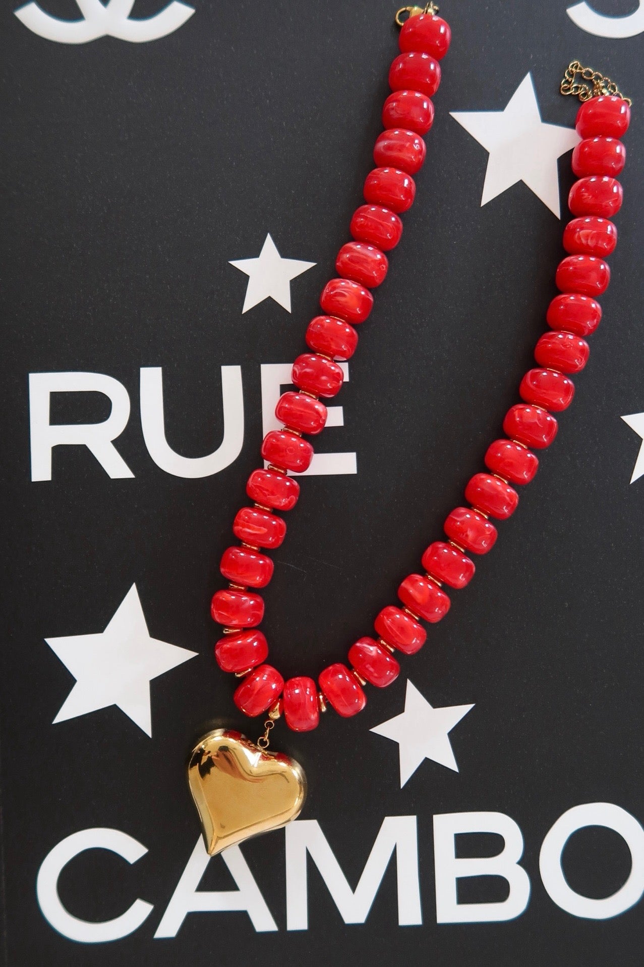 RED HEART NECKLACE