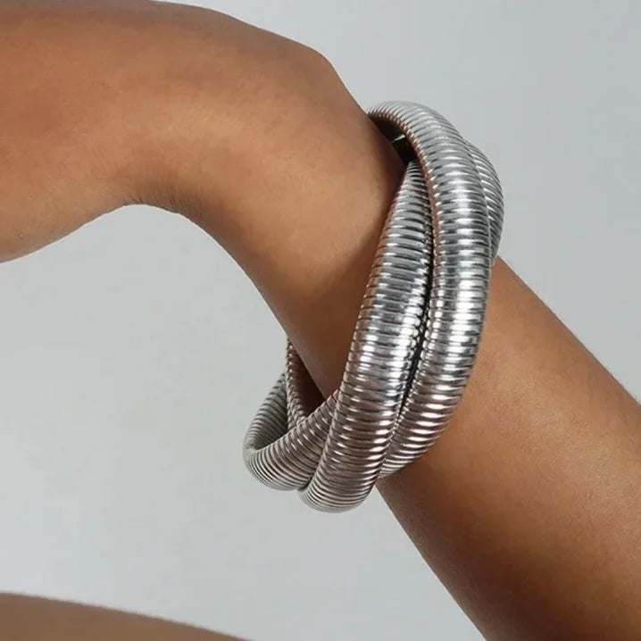 TRIPLE SILVER EMMA BRACELET