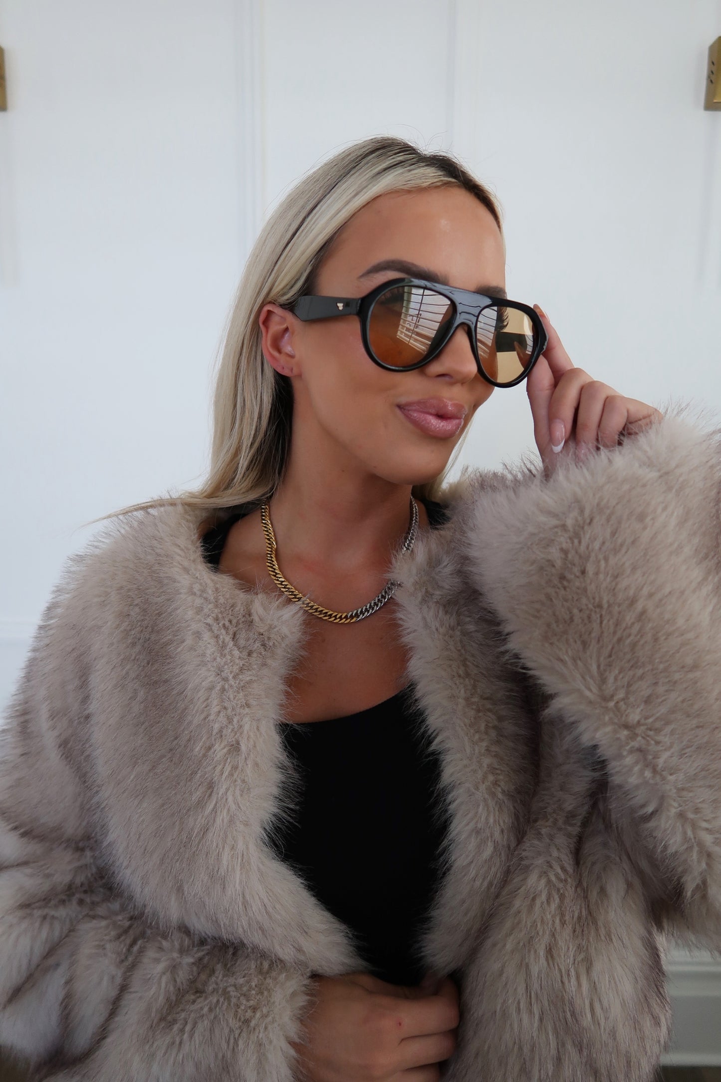 TWO TONED CHAIN NECKLACE