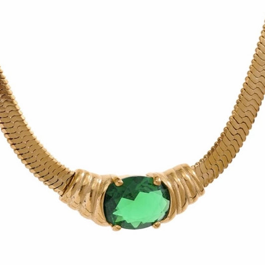 GREEN KYLIE NECKLACE