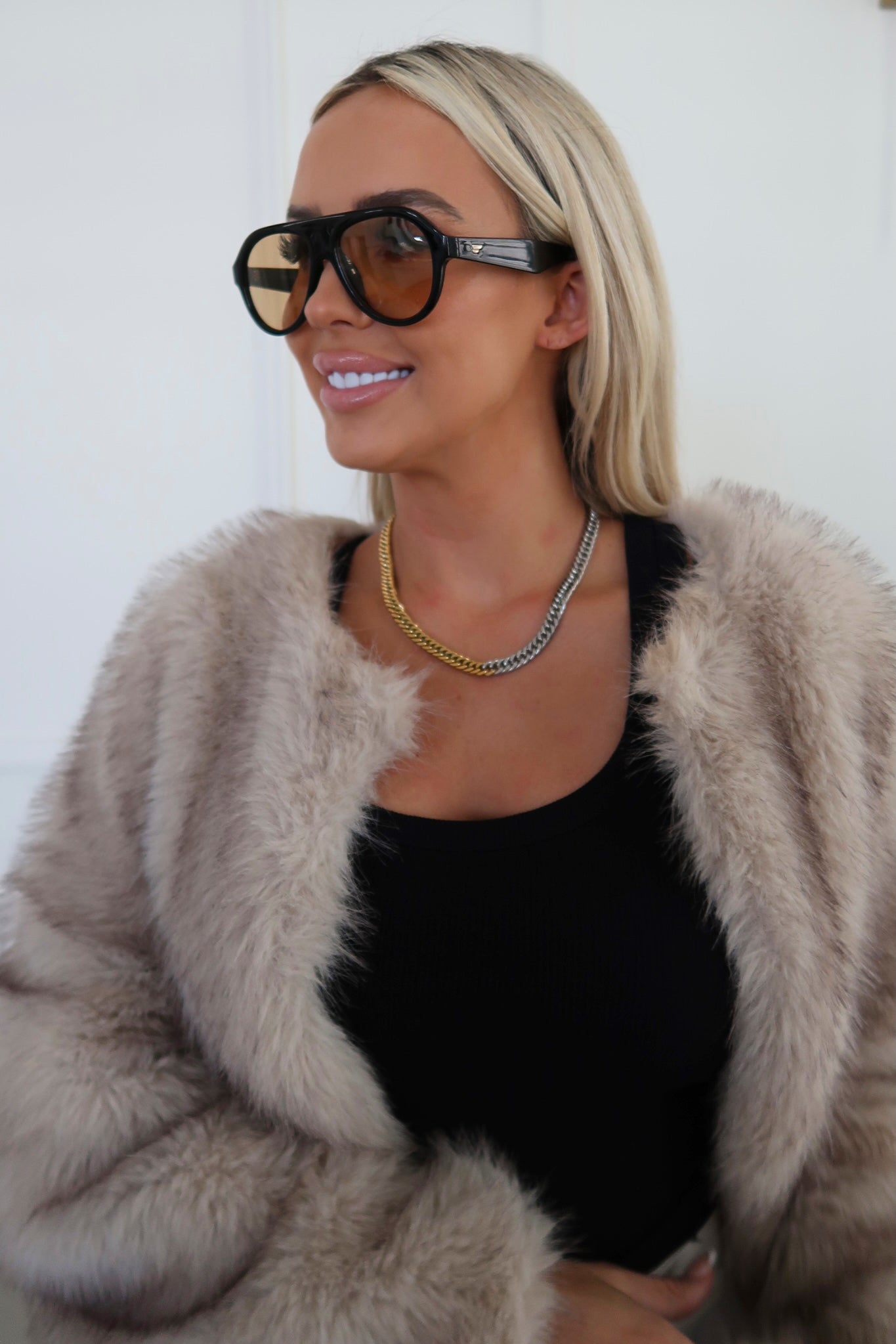 TWO TONED CHAIN NECKLACE