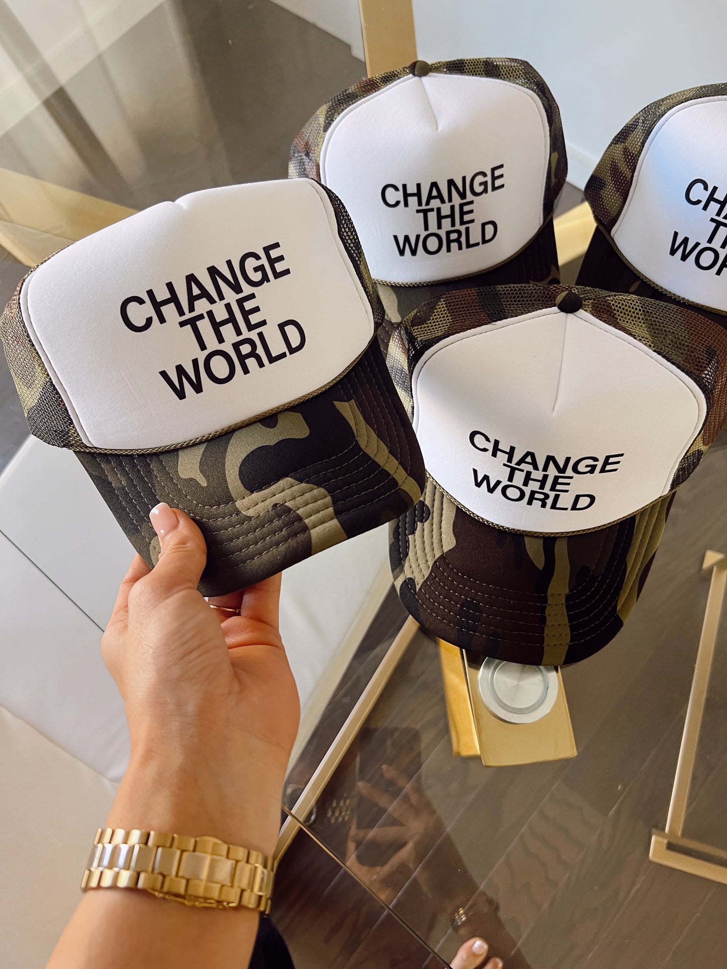 CHANGE THE WORLD HAT