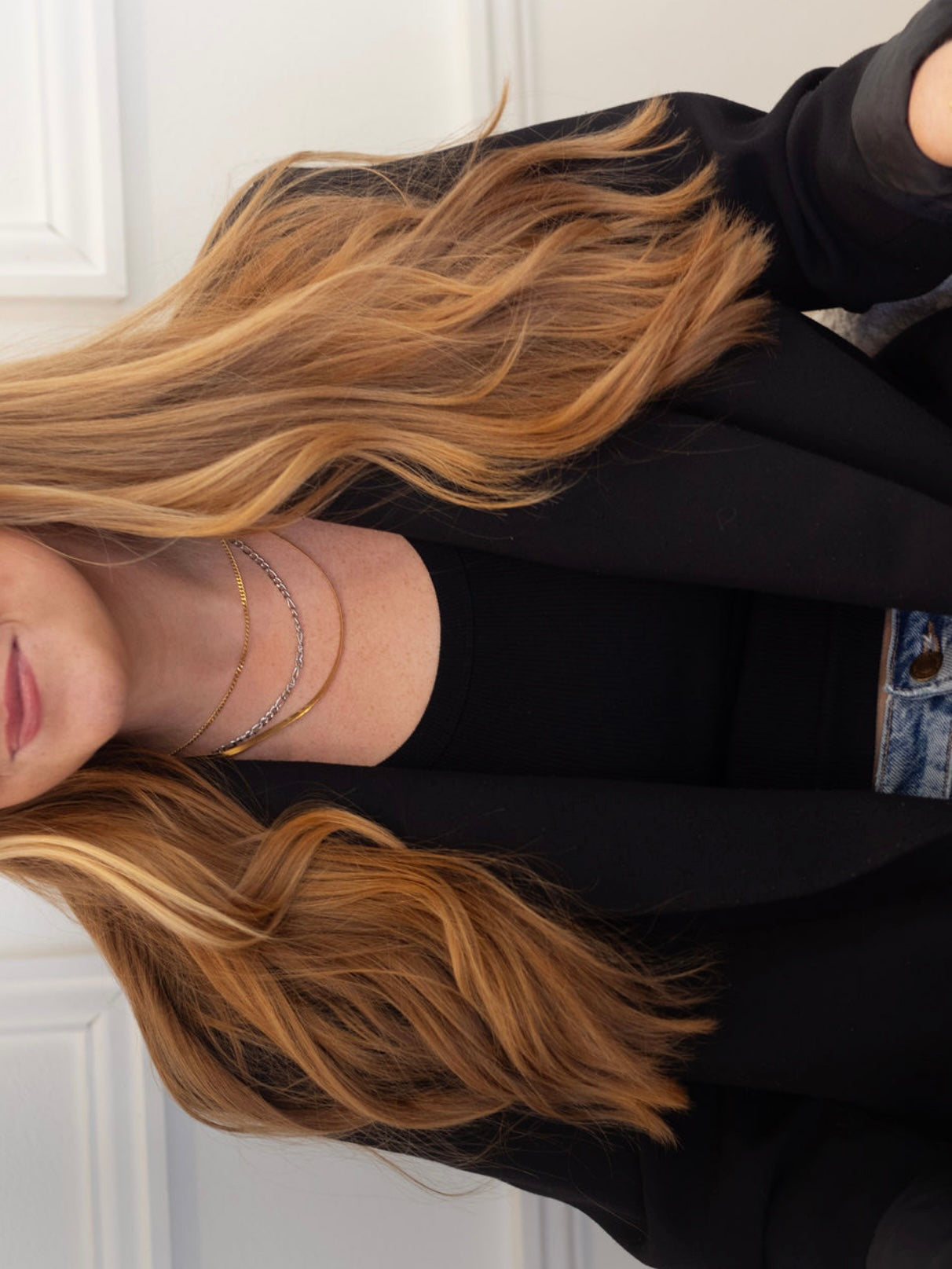 TWO TONED LAYERED NECKLACE