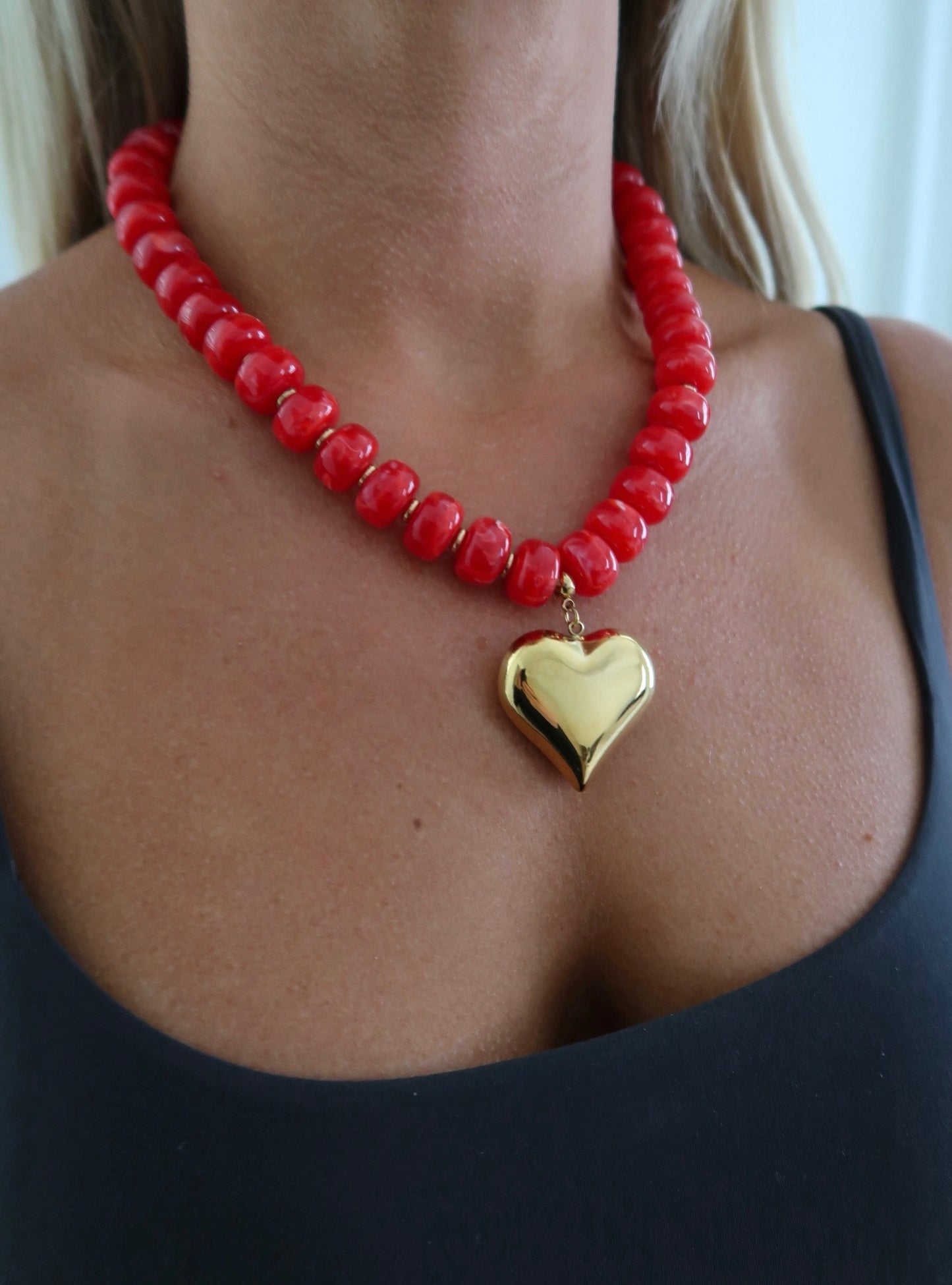 RED HEART NECKLACE