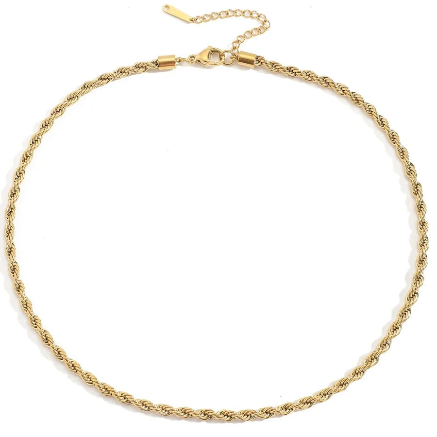 THIN GOLD ROPE NECKLACE