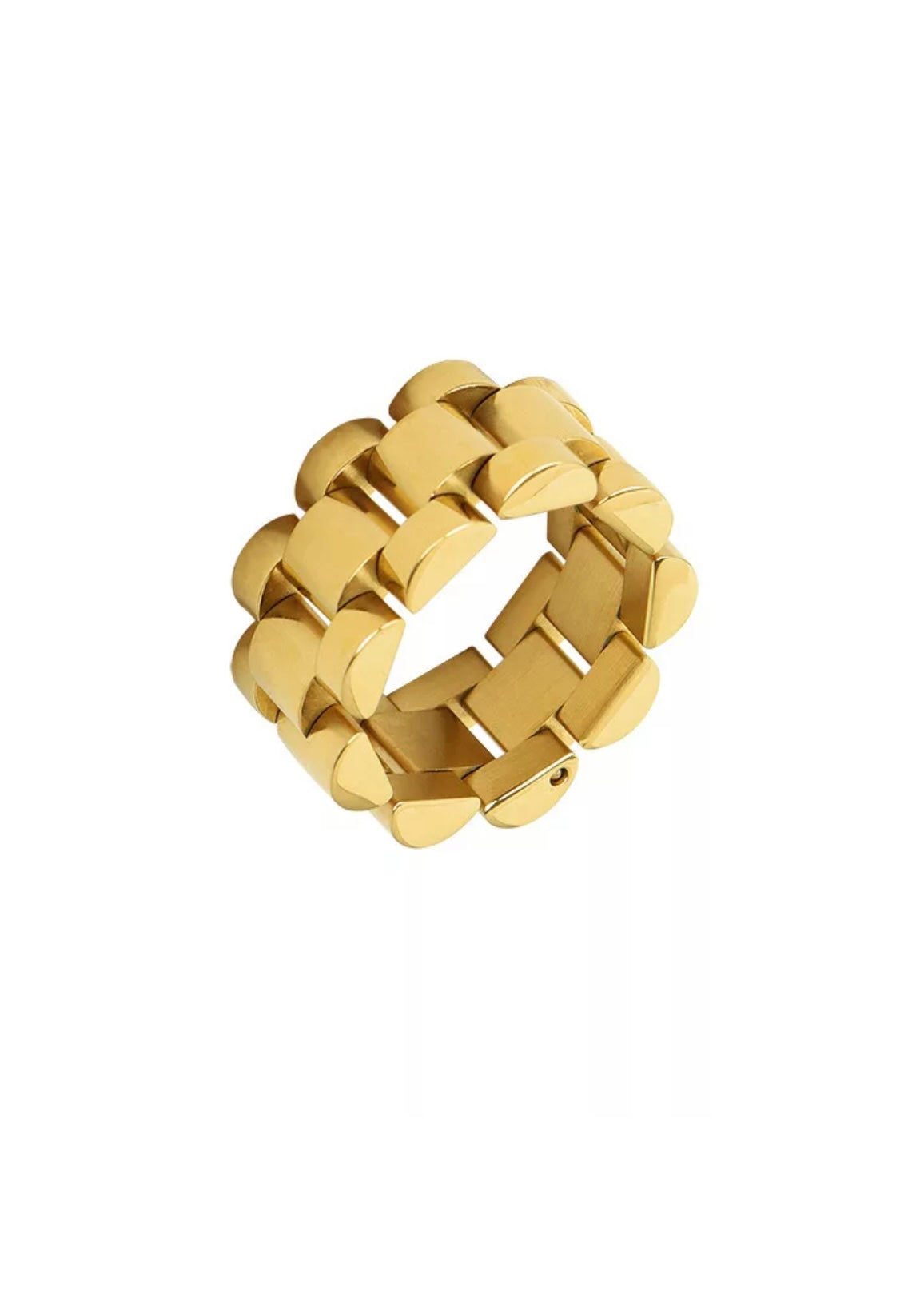 THICK GOLD LOOSE CHAIN RING